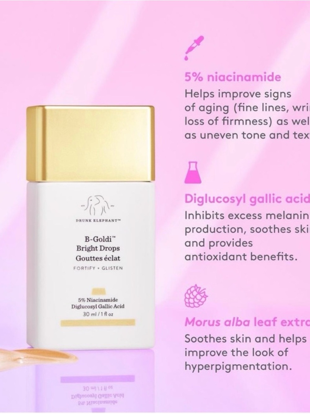 Drunk Elephant B-Goldi Bright Illuminating Drops - Picture 3 of 3
